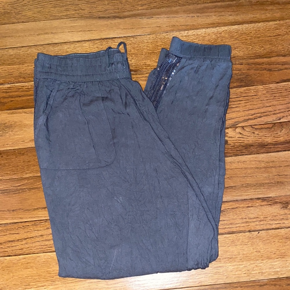 Size L sequin jogger by Hollister